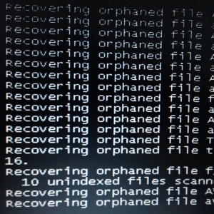 recovering orphaned file