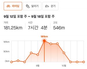 스트라바 1년 데이터