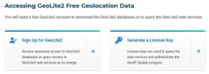 GeoIP maxmind 가입