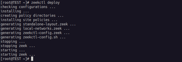 zeek 실행